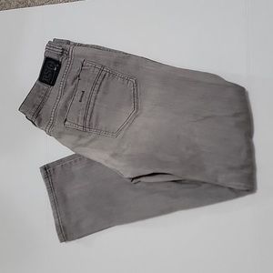 RSQ London Skinny Men's Denim Jeans Gray Solid Cotton Blend Size 36